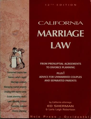 California marriage law