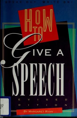 How to give a speech
