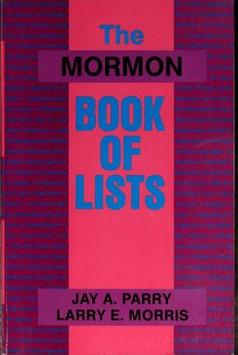 The Mormon book of lists