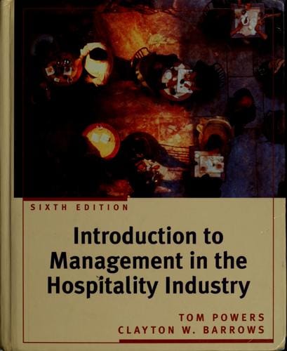 Introduction to management in the hospitality industry
