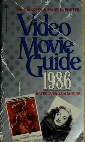 Video movie guide, 1986