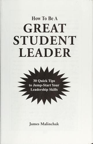How to be a great student leader