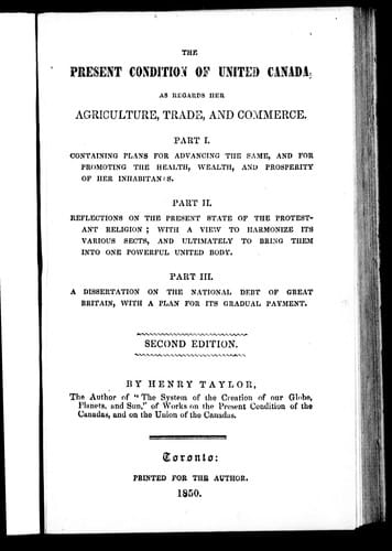 The present condition of United Canada