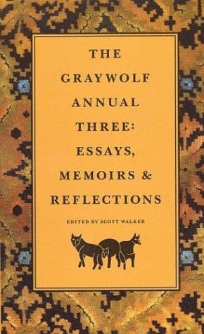 The Graywolf Annual Three