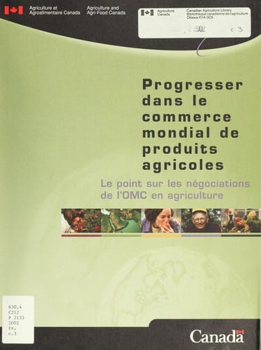 Progresser dans le commerce mondial de produits agricoles