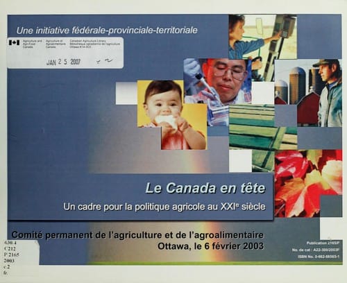 Le Canada en tête