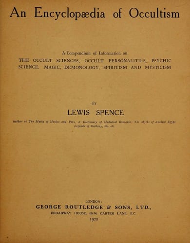 An encyclopædia of occultism