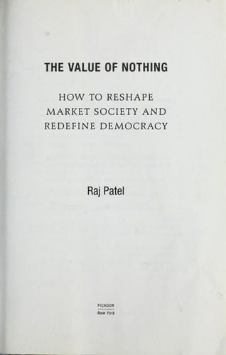 The value of nothing