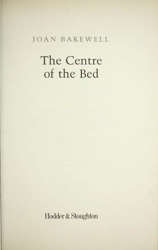 CENTRE OF THE BED