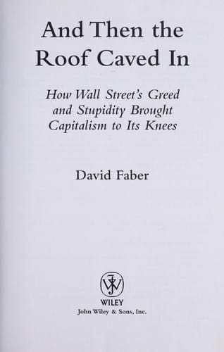 And then the roof caved in