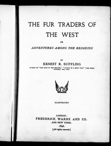 The fur traders of the west, or, Adventures among the redskins
