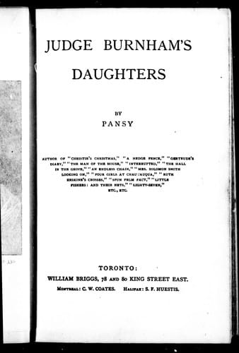 Judge Burnham's daughters