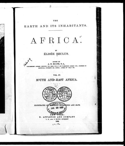 The earth and its inhabitants, Africa