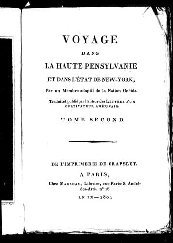 Voyage dans la haute Pensylvanie et dans l'état de New-York
