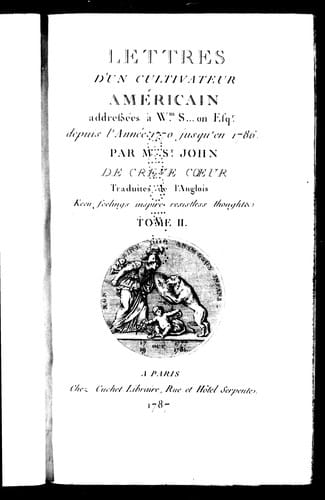 Lettres d'un cultivateur américain