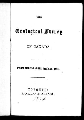 The Geological Survey of Canada