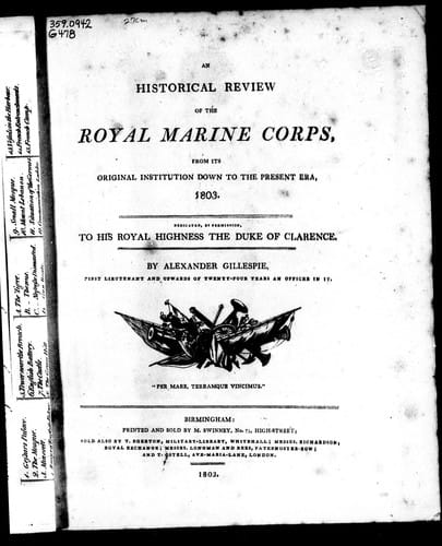 An historical review of the Royal Marine Corps