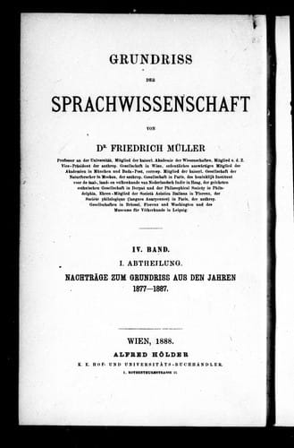 Grundriss der Sprachwissenschaft