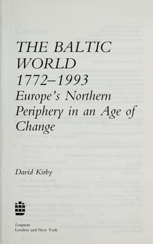 The Baltic world, 1772-1993