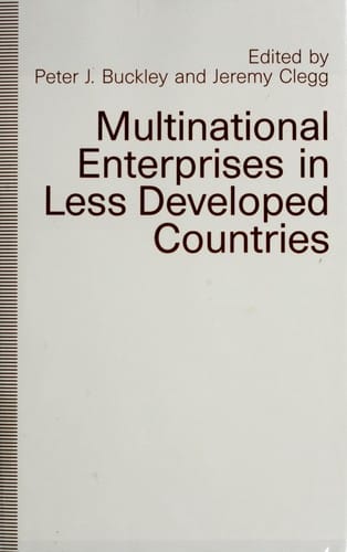 Multinational enterprises in less developed countries