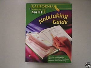 Math- Algebra 1 Notetaking Guide- California Ed.