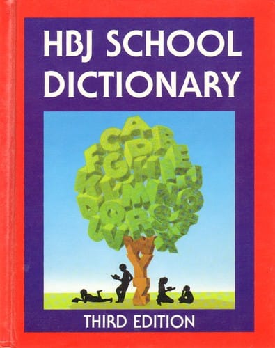 HBJ school dictionary.