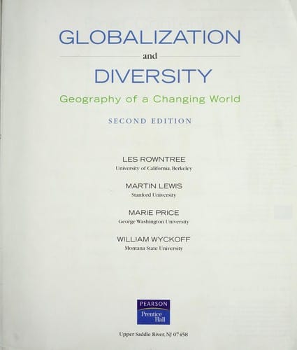 Globalization and diversity : geography of a changing world