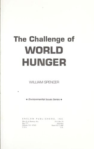 The challenge of world hunger