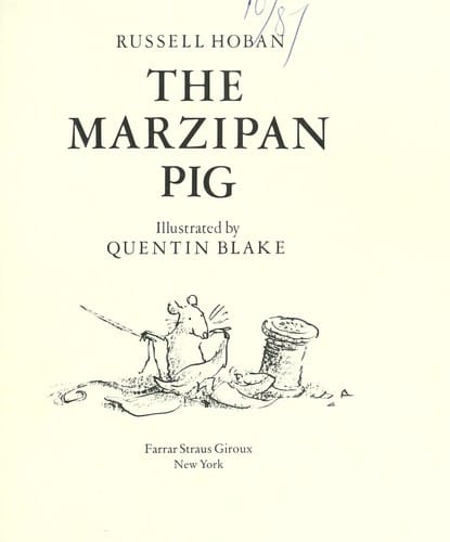 The marzipan pig