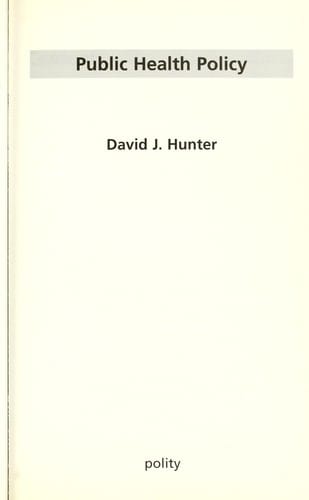 PUBLIC HEALTH POLICY