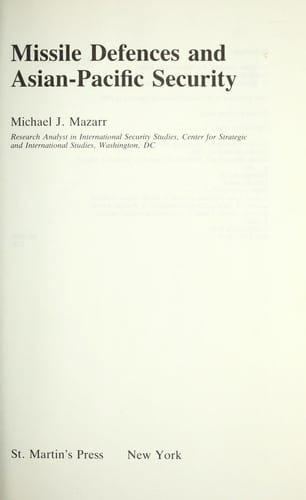 Missile defenses and Asian-Pacific security