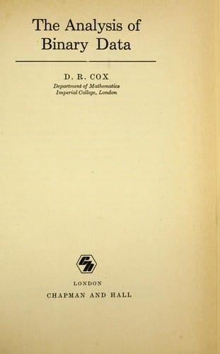 The analysis of binary data