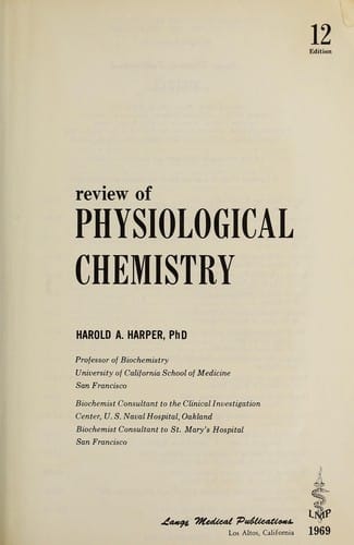 Harper's Review of biochemistry