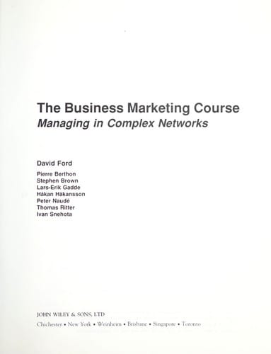 The business marketing course