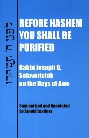 Before Hashem you shall be purified