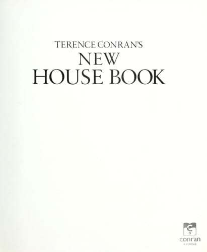 Terence Conran's new house book