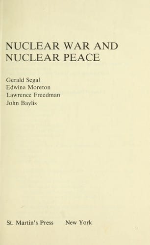 Nuclear war and nuclear peace