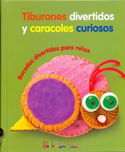 Tiburones divertidos y caracoles curiosos. Bocados divertidos para niños.