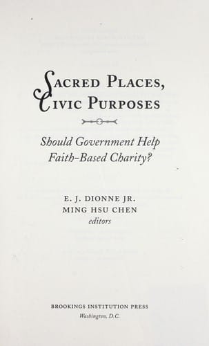 Sacred places, civic purposes