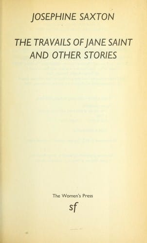 The Travails of Jane Saint and Other Stories