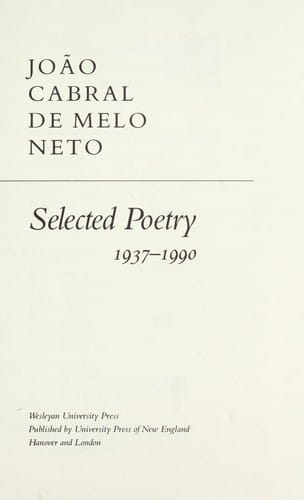 Selected poetry, 1937-1990