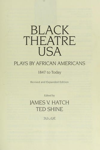 Black theatre USA