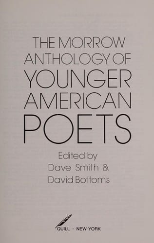The Morrow anthology of younger American poets