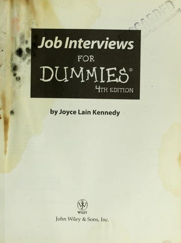 Job interviews for dummies