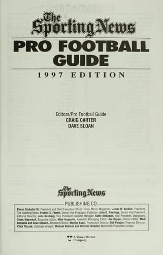 Pro football guide : the almanac of the 1996 season