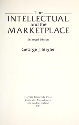 Thei ntellectual and the marketplace