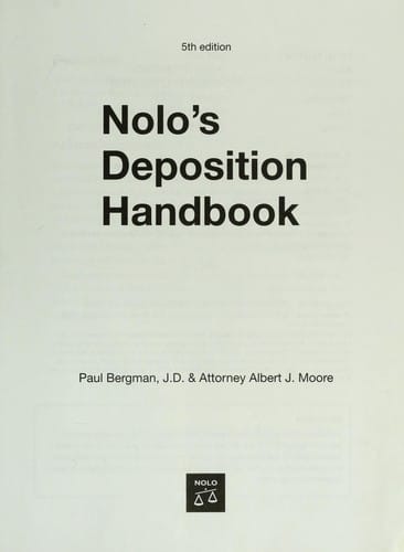 Nolo's deposition handbook