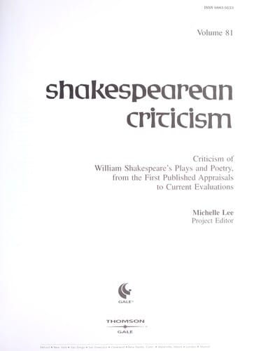 Shakespearean Criticism