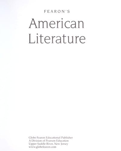 Fearon's American literature