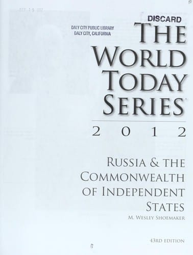 Russia & the Commonwealth of Independent States 2012